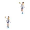 thumbnail image 2 of Wweixi 1/87 Diorama Graffiti Figure Characters Resin People Train Layout girl white 2Set, 2 of 6