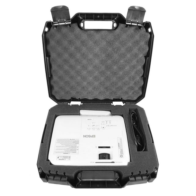 Carcasa Rígida CASEMATIX Negro para Proyector de Vídeo Epson PowerLite y Home Cinema Dlp Wxga 1080p