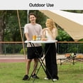 thumbnail image 6 of JINSEED 32'' Round Folding Table, Portable Bar Height Table with Removable Legs for Indoor Outdoor Event Wedding Party Commercial Use, White, 6 of 9
