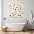 thumbnail image 3 of Beige Grey Spring Floral Wall Art Painting on Canvas, Watercolor Summer Botanical Canvas Art Home Prints Wall Art Framed Modern Artwork for Living Room Bedroom Wall Decor 8x8in, 3 of 9