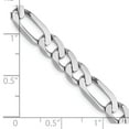 thumbnail image 5 of 14K White Gold 6mm Flat Figaro Chain, 5 of 5