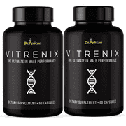Vitrenix- Male Virility/Mood/Energy/Stamina- 2 Bottles- 120 Capsules- Dr. Pelican