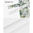 thumbnail image 6 of Tie Up Valance Curtain for Kitchen,Pastoral Butterfly Watercolor Leaves Rod Pocket Short Curtains Adjustable Tie-Up Shade Valances,Green Eucalyptus Leaves on White Window Treatment for Living Room, 6 of 8