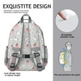 thumbnail image 5 of Princess Unicorn Butterfly Pattern Backpack for School,Cute School Bag,Schoolbag with Adjustable Shoulder Straps & Padded Back,15.25"x11.5"x5.25", 5 of 5