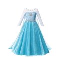 thumbnail image 1 of Disney-vestido de princesa de la reina de las nieves para niña, disfraz de Elsa y Anna, vestido de carnaval de lujo, Vestidos de fiesta de cumpleaños para niña, 1 of 2