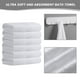 thumbnail image 2 of Juego de toallas de baño Aibaser Natural Ultra Absorbentes de 6 piezas, color blanco, 2 of 6