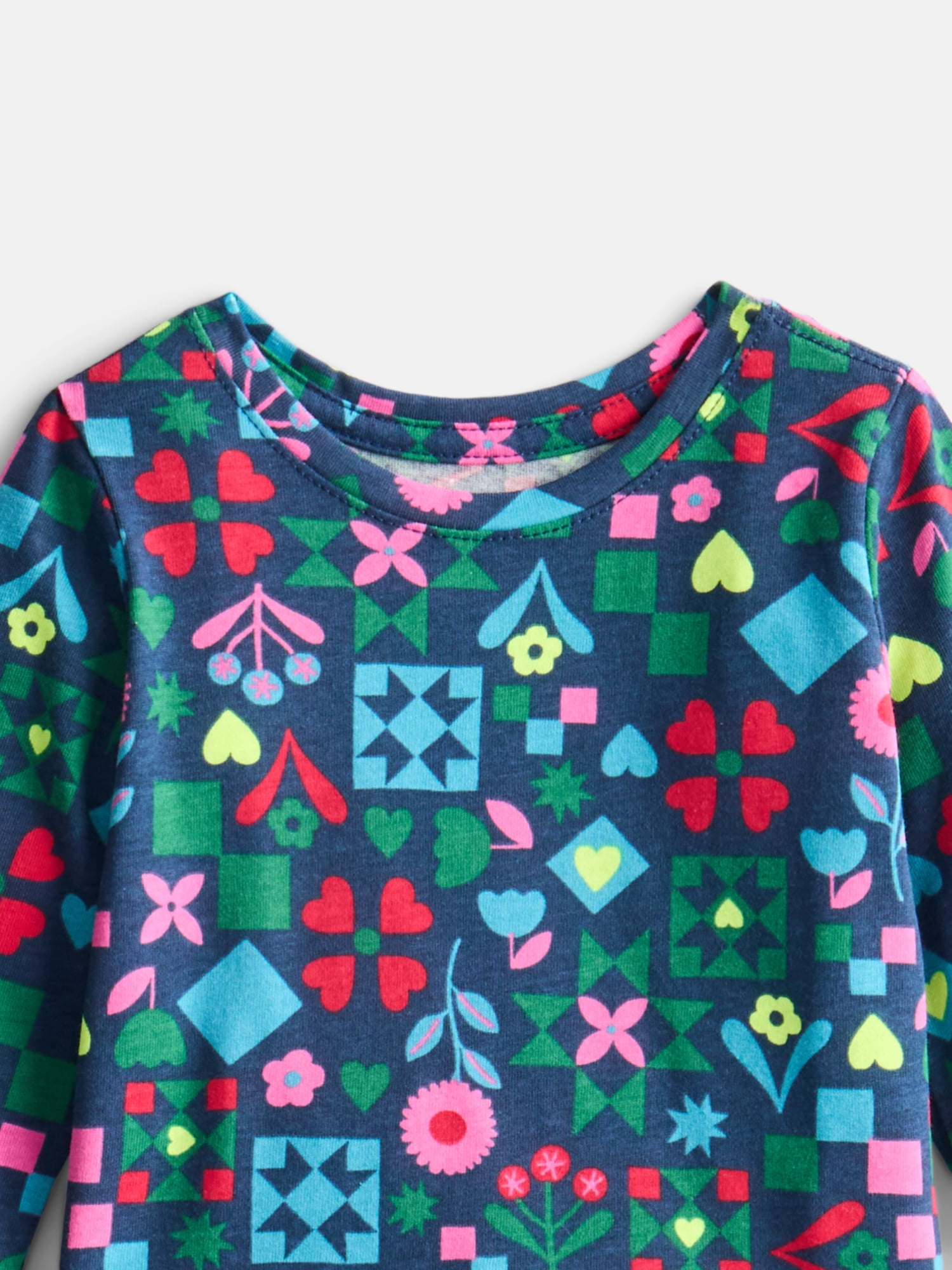 Wonder Nation Baby & Toddler Girls Tee with Long Sleeves, Sizes 0M-5T