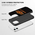 thumbnail image 2 of Apple iPhone 15 (6.1) / iPhone 14 (6.1) / iPhone 13 (6.1) - Licensed NCAA of Oklahoma State University Cowboys & Cowgirls Logo on Orange Textured Dual Layer Case, 2 of 5
