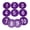 Purple, variant on SIEYIO Numbered Floor Spots Markers Tennis Landmark Mat Football Nonslip Floor Markers Soccer Flat Sign Discs Easy to Use