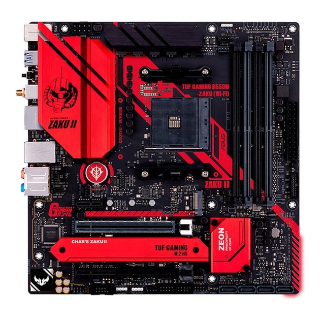 Tarjeta Madre ASUS Gundam TUF GAMING B550M ZAKU WIFI AM4 Micro ATX Asus TUF GAMING B550M ZAKU II EDITION