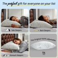 thumbnail image 4 of Cooling Pillow BETU de espuma viscoelástica tamaño queen con funda de almohada, 4 of 8