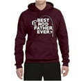 thumbnail image 2 of Wild Bobby, Best Rod Father Ever, Father's Day, Unisex Graphic Hoodie Sweatshirt, Maroon, XX-Large, 2 of 4