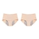 thumbnail image 2 of Minnieouse Calzoncillos de mujer a prueba de fugas de diseño Simple, ropa interior lavable de Color sólido para niñas, bragas Chinlon, ropa Albaricoque 6XL 2Conjunto, 2 of 6