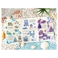 thumbnail image 3 of 100 Hojas de Pegatinas de Verano para Scrapbooking, 100 Hojas de Pegatinas Transparentes de PET con Paisajes para Diario., 3 of 5