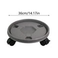 thumbnail image 2 of 14 Inch Planter Caddies Rolling Saucer Caddy with Wheels,Heavy Duty Wheeled Stand for Potted ,Round Coaster Roller Base Tray with Casters,Flower Pot Dolly Holder for Indoor Outdoor(Black), 2 of 5