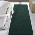 thumbnail image 1 of Alfombra de baño LOCHAS Luxury Shaggy, 60 x 180 cm, color verde cazador, 1 of 7