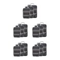 thumbnail image 2 of relayinert 1/2/3/5 3pack/lot Waterproof And Durable Storage Cubes - Enjoy On Trips No Loose Thread Black 5PCS, 2 of 6