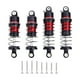 thumbnail image 2 of 4 Piezas Amortiguadores de Choque para Carro RC Aleación de Aluminio Incluye Tornillos Instalación Rápida para Vehículos 1/24 Adecuado para Principian Rojo, 2 of 9