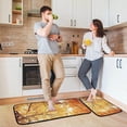 thumbnail image 6 of SKYSONIC Happy Thanksgiving Leaves Kitchen Rugs Set of 2, Fall Maple Autumn Floor Runner Area Rug Washable Carpet Mat Perfect for Living Room Bedroom Entryway, 6 of 7