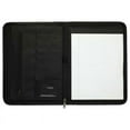 thumbnail image 2 of Custom Dura-Hyde Refillable Zippered Padfolio - 8 1/2" x 11", Set of 320 Personalized Bulk Pack, Professional Organizer with Gusseted Pocket, ID Slot & Writing Pad - Stylish Business Portfolio - Black, 2 of 4