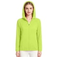 thumbnail image 4 of Waterproof Rain Jacket Women with Hood Rainy Day Outfits Lightweight Zip up Windbreaker Raincoat Long Sleeve Tops Packable Loose Fit Plus Size Summer Outfits,Green,4XL, 4 of 7
