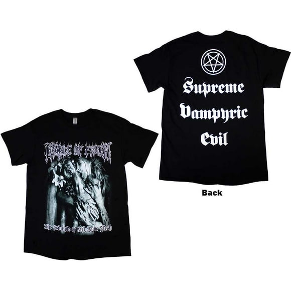 Cradle Of Filth Unisex T-Shirt Supreme Vampiric Evil (Back Print)