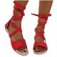 thumbnail image 4 of Chanclas de verano para mujer, sandalias de vendaje de color, zapatos de playa planos informales para mujer Wmkox8yii nm10795, 4 of 7