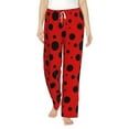 thumbnail image 2 of Lsque Ladybug Pattern Print Women's Pajama Pants, Lounge Pant - Comfortable Home Wear,Elastic Waistband, Stylish Design-XX-Large, 2 of 9