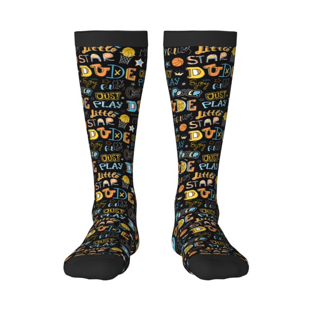 Balery Basketball Calcetines novedosos Calcetines deportivos Calcetines hasta la rodilla Calcetines de algodón Calcetines originales y geniales