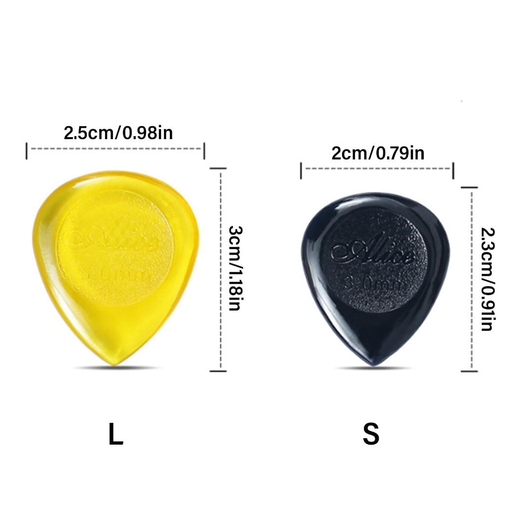 Yihuala 100Pcs Water Shaped Guitar Thumb Picks Electric Guitar Picks Replacement Guitar Bass Pick Plectrums Enduring
