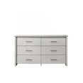 thumbnail image 3 of Pemberly Row 3Pc White Engineered Wood Dresser Chest and Nightstand Bedroom Set, 3 of 5