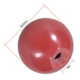 thumbnail image 3 of Uxcell M4 Female Thread 20mm Dia Plastic Machine Handle Ball Knob Red 20 Pack, 3 of 4