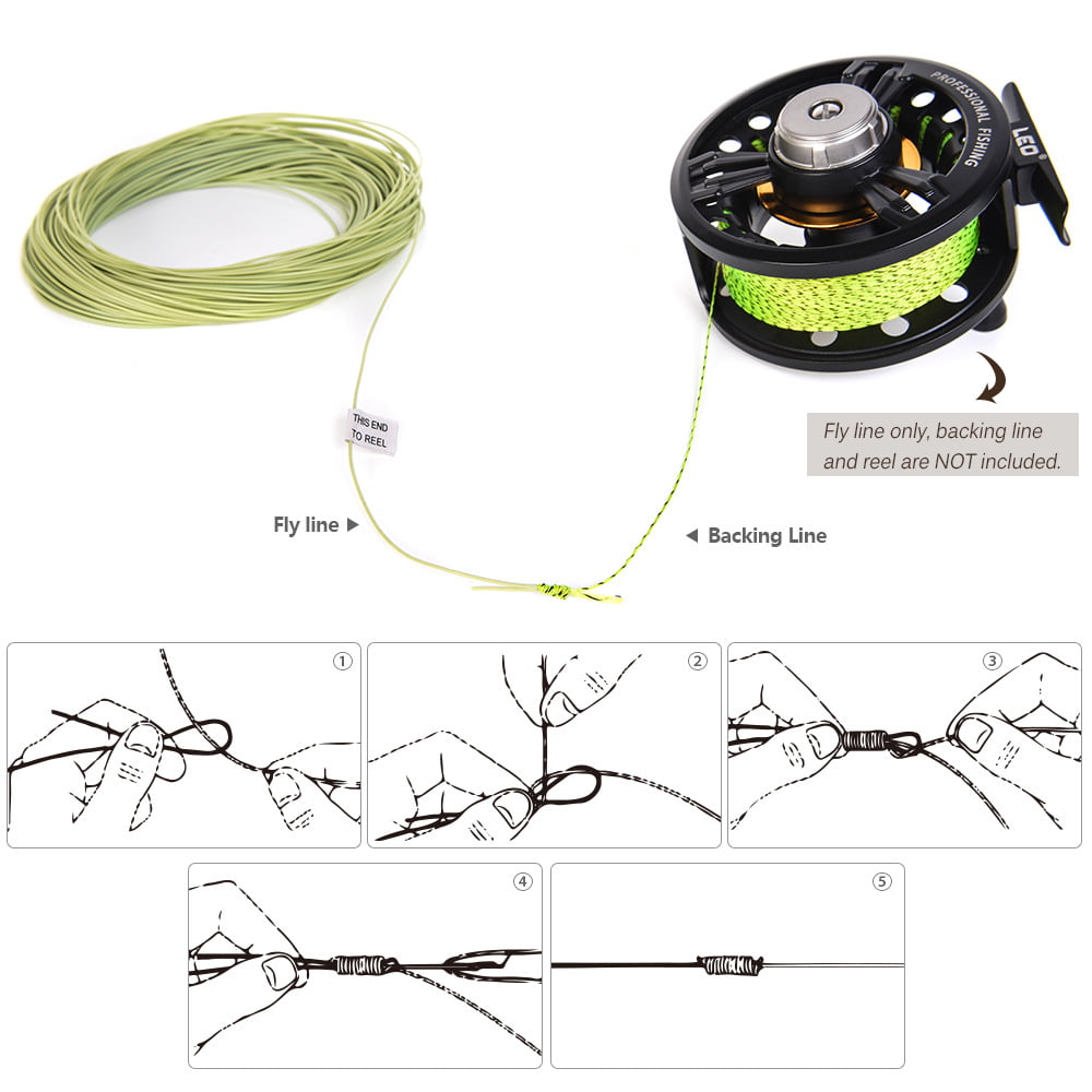 Weight Forward Floating Fly Fishing Line 4F/5F/6F/7F/8F Fly Line 100ft USA V2M6 