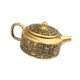 thumbnail image 4 of Tetera china pequeña de latón, adorno de escritorio decorativo, artesanía de buena , regalo de calentamiento de casa, decoración Feng Shui de, 4 of 9