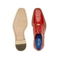 thumbnail image 2 of Men Belvedere Shoes Mare Genuine Ostrich Eel Leather Lace up Ant. Red  2P7, 2 of 5