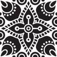 thumbnail image 1 of Printtoo Scrap-booking Square Floral Mandala Pattern Stamp Brown Wooden Rubber Stamps-4 x 4 Inches, 1 of 1