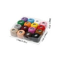 thumbnail image 3 of EGNMCR 10 Colors 12 Colors 16 Colors Lace Stitch Thread Hand Ball Artificial Silk Solid Color Embroidery Thread Box Artificial silk embroidery thread, 3 of 9