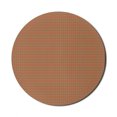 thumbnail image 1 of Vintage Mouse Pad for Computers, Horizontal Ogee Pattern Funky Colors Retro Inspired Geometric Pattern, Round Non-Slip Thick Rubber Modern Mousepad, 8" Round, Burnt Orange Turquoise, by Ambesonne, 1 of 2
