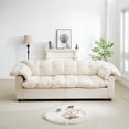 thumbnail image 4 of Modern Chenille Cloud Deep Seat Sofa with Comfortable and Soft Cushions, Beige, 4 of 14