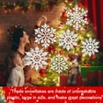 thumbnail image 4 of (3 pack) Ayieyill Large Snowflakes Ornaments 8 Pieces - 12'' Glittered Snowflakes Decorations Christmas Hanging Snowflake Decorations for Winter Christmas Tree Decorations Craft Snowflakes (), 4 of 7