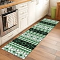 thumbnail image 3 of Green Black Southwest 2'x6' Runner Rug, Farmhouse Aztec Boho Ethnic Art Washable Non-Slip Area Rugs for Hallway Kitchen Floor Bedroom Entryway, StainResistant Laundry Carpet Decoration Indoor Mat, 3 of 9