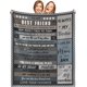 thumbnail image 1 of LHSHID Best Friend Blanket Best Friend Birthday Gifts for Women Friendship Gifts for Women Friends Blankets for Bed Sofa Couch Travel 60x80in, 1 of 6