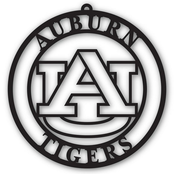 Black Auburn Tigers 16'' Team Logo Cutout