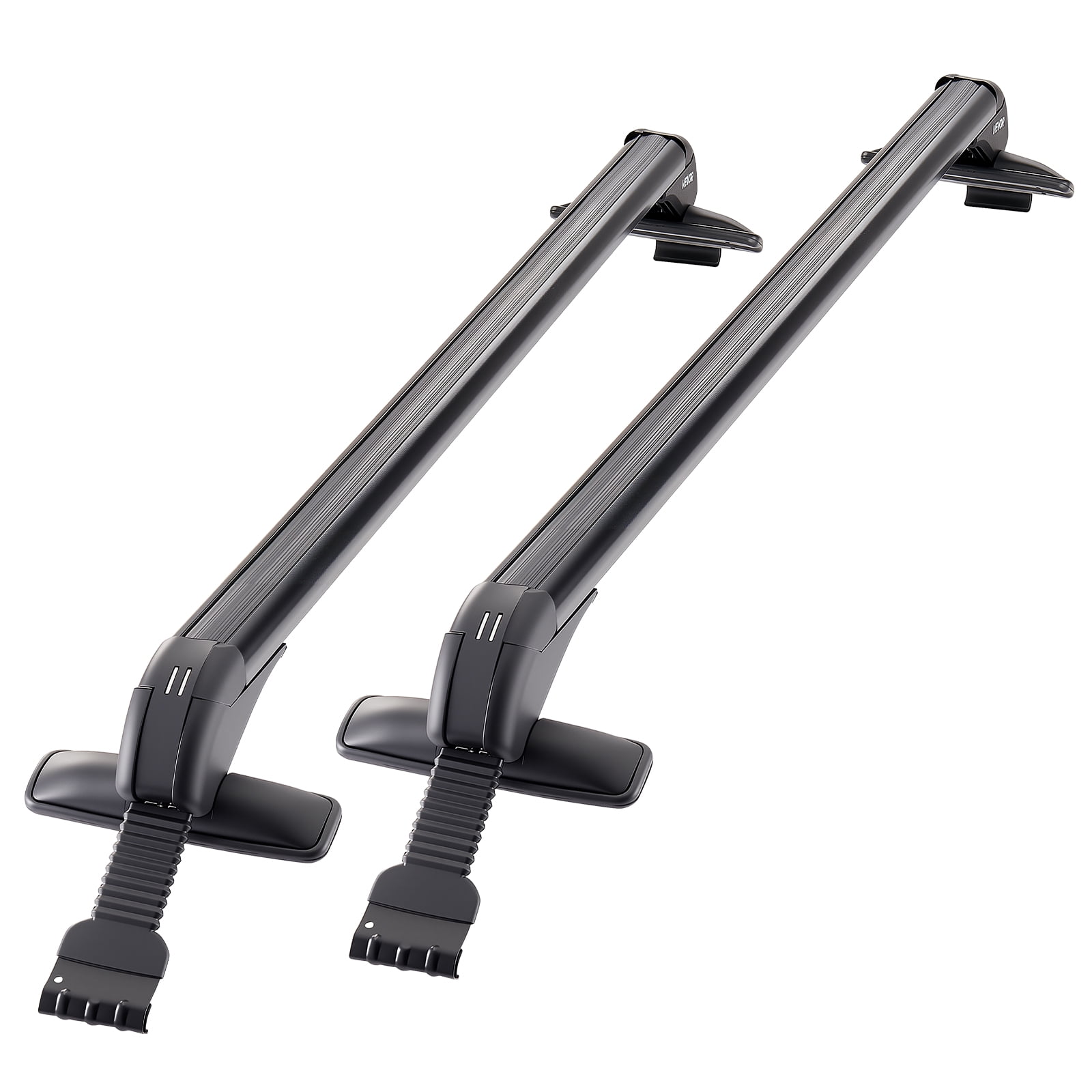 VEVOR Roof Rack Cross Bars, Universal Fit for Naked Roofs Without Raised Rails/Flush Rail/Black Moldings, 165 LBS Capacity,Lockable Heavy Duty Aluminum Crossbar Racks Roof Rail Rooftop Luggage Canoe