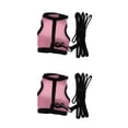 thumbnail image 4 of Billuyoard Hamster Rabbit Guinea Pig Rat Ferret eash  Harness Mesh  Breathable Rosa L 2piezas, 4 of 6