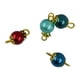 thumbnail image 4 of 50 piezas de alfileres de ojo coloridos de cristal con forma de margarita y perla 3, 4 of 4