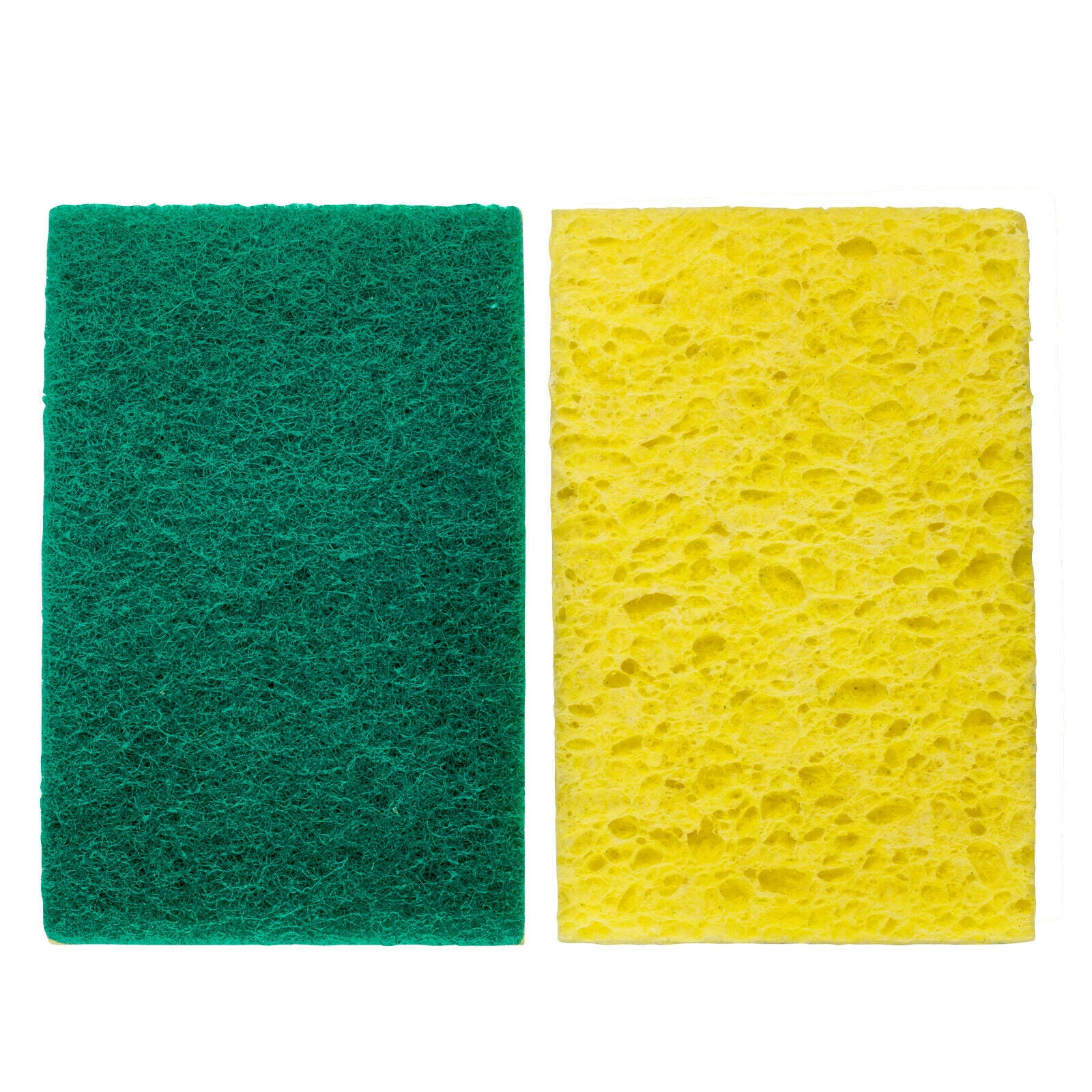 Elite Selection Rectangle Scrub Sponges Yellow 24 Non-Scratch Kitchen Sponges