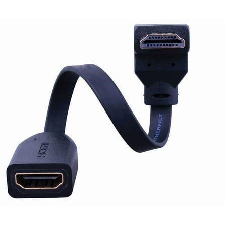 Monster JHIU0013 Just Hook It Up Flat Bottom HDMI Plug To Jack Adapter