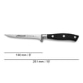 thumbnail image 2 of ARCOS 5" Stainless Steel Carving Knife - Black, Riviera Series, Comfort Grip, 2 of 6
