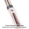thumbnail image 4 of L'ANGE HAIR Rizador de titanio Le Curl | profesional para todo tipo de cabello | Rizador sin clip | El mejor rizador para rizos relajados y ondas playeras | Blush 1.25” (32MM), 4 of 5